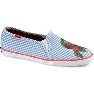 KEDS Champion Fruit CHERRIES Canvas SHOES Breathable Flexible Gingham Upper 9.5